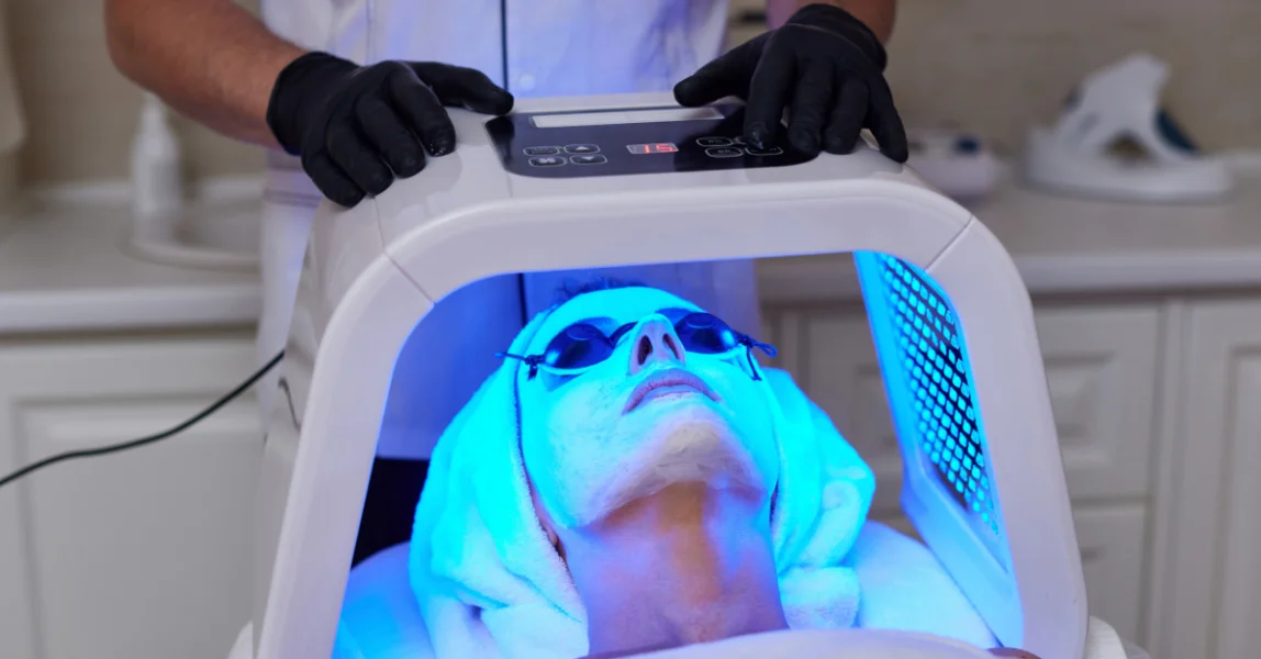 Masque LED de photobiomodulation